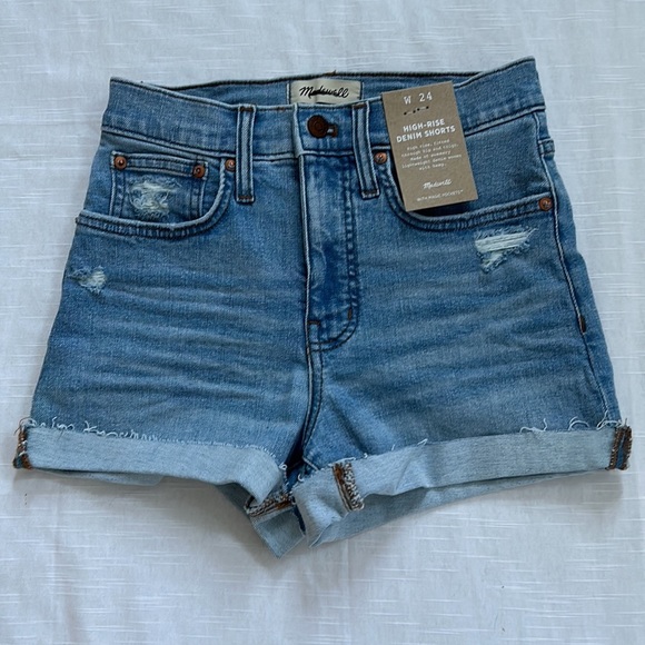 Madewell High-rise Denim Short NF031 Size 24 - Picture 5 of 5